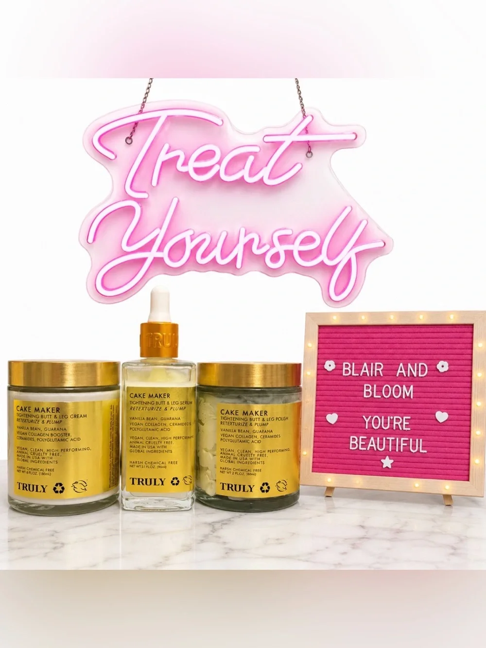 Truly Beauty Cake Maker Bundle with Limited Edition Gold Spoon